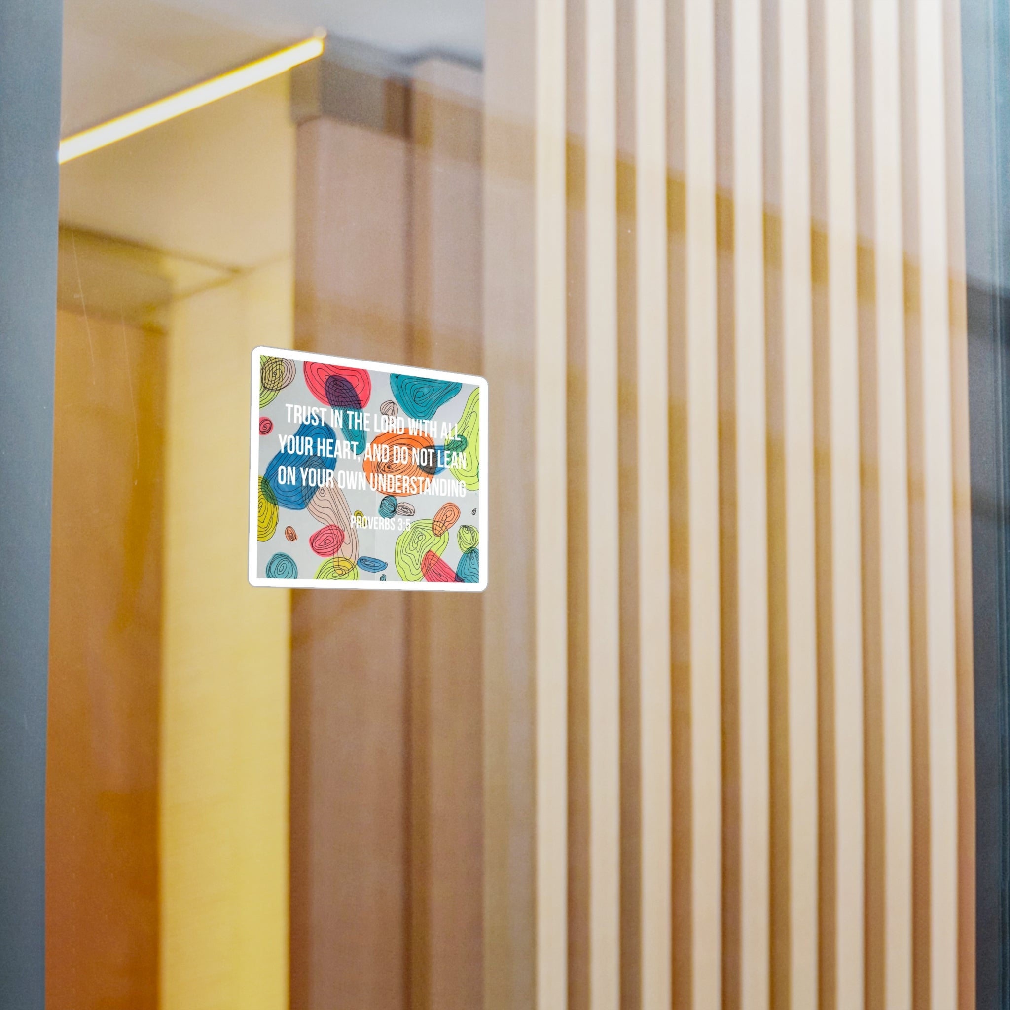 Proverbs 3:5 Inspirational Vinyl Sticker