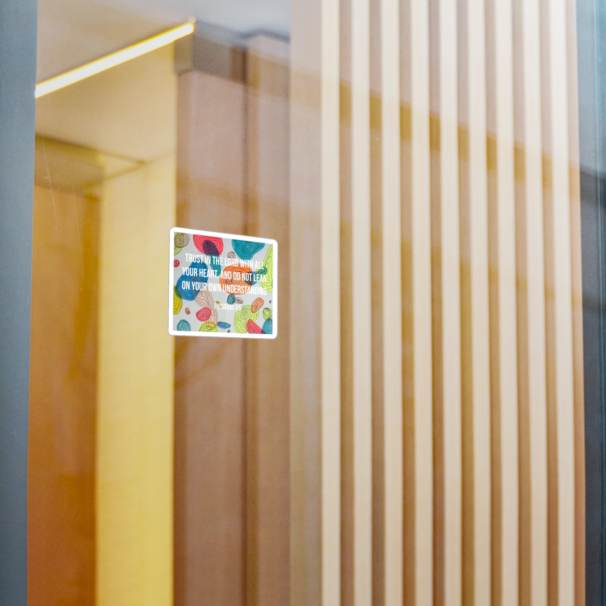 Proverbs 3:5 Inspirational Vinyl Sticker